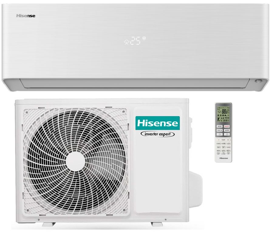 Hisense SERIJA NORDIC PRO (2025 m. modelis) QH35XV2AG-AS35XV2EW SIENINIS ORO KONDICIONIERIUS 3.5/4.0 kW