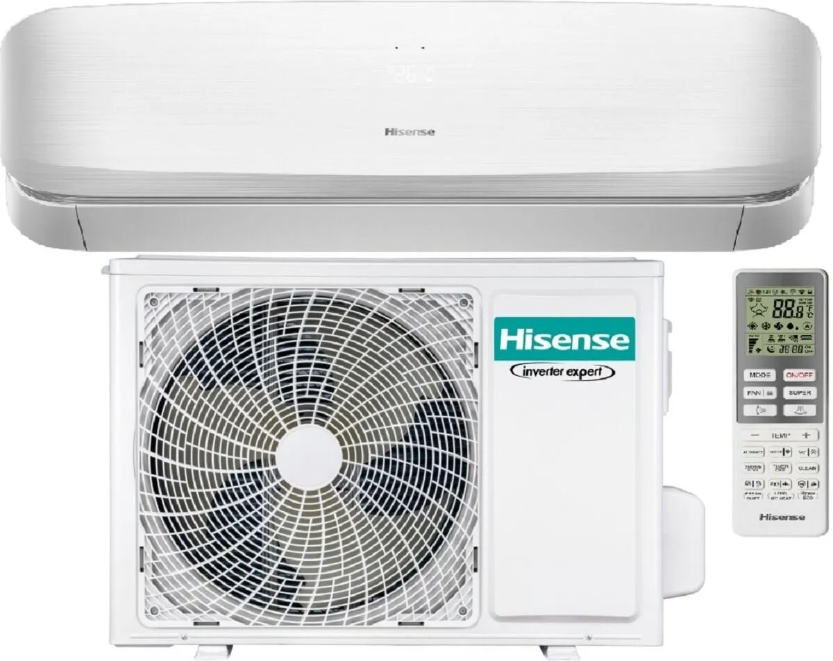 Hisense SERIJA FRESH AIR (2025 m. modelis) QJ35XJ3AG-AS35XJ3EW SIENINIS ORO KONDICIONIERIUS 3.5/4.2 kW